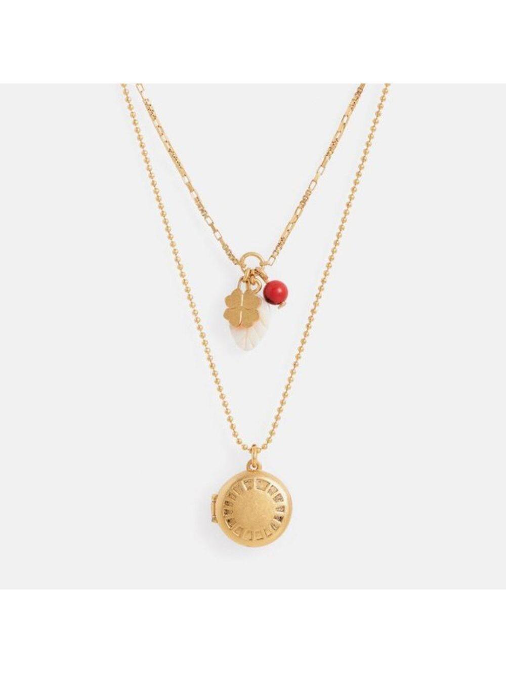 Madewell Engraved Locket Necklace
